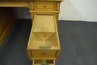 Antique Solid Oak Pedestal Desk (4 of 10) Antique Solid Oak Pedestal Desk (4 of 10)