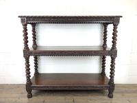 Antique Victorian Carved Oak Three Tier Display Shelves (4 of 10) Antique Victorian Carved Oak Three Tier Display Shelves (4 of 10)