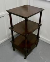 Three Tier Regency Rosewood Whatnot with Drawer (5 of 7) Three Tier Regency Rosewood Whatnot with Drawer (5 of 7)