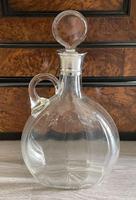 Edwardian Silver Mounted Claret Jug Decanter By Hukin & Heath