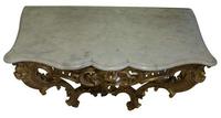Gilded Louis XV Style Console Table with Marble Top (4 of 6) Gilded Louis XV Style Console Table with Marble Top (4 of 6)