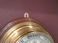 Antique London Bulkhead Marine Barometer (3 of 7) Antique London Bulkhead Marine Barometer (3 of 7)