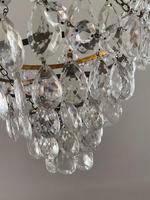 A Single Light French Waterfall Chandelier (3 of 8) A Single Light French Waterfall Chandelier (3 of 8)