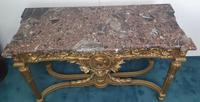 19th Century Marble Topped Gilt Console Table (7 of 7) 19th Century Marble Topped Gilt Console Table (7 of 7)