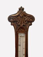 Antique Quality Carved Oak Banjo Barometer (4 of 4) Antique Quality Carved Oak Banjo Barometer (4 of 4)