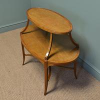 Quality Victorian Satinwood Two Tier Lamp Table (7 of 7) Quality Victorian Satinwood Two Tier Lamp Table (7 of 7)