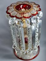 Magnificent Pair of Mid 19th Century Candle Lustres 'Possibly Baccarat' Gilded & Ruby Decoration (10 of 18) Magnificent Pair of Mid 19th Century Candle Lustres 'Possibly Baccarat' Gilded & Ruby Decoration (10 of 18)