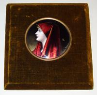 Enamelled Miniature Portrait Saint Fabiola after Jean Jacques Henner (4 of 6) Enamelled Miniature Portrait Saint Fabiola after Jean Jacques Henner (4 of 6)