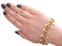 1.20ct Diamond & 18ct Yellow Gold Bracelet - Vintage French c.1950 (7 of 9) 1.20ct Diamond & 18ct Yellow Gold Bracelet - Vintage French c.1950 (7 of 9)