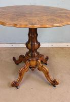 Antique Burr Walnut Shaped Occasional Table (8 of 9) Antique Burr Walnut Shaped Occasional Table (8 of 9)