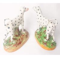 Pair Staffordshire Flatback Dalmatians (5 of 7) Pair Staffordshire Flatback Dalmatians (5 of 7)