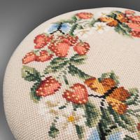 Small Antique Footstool, English, Walnut, Needlepoint Tapestry, Early Victorian (10 of 12) Small Antique Footstool, English, Walnut, Needlepoint Tapestry, Early Victorian (10 of 12)
