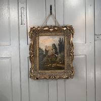 Antique Victorian landscape oil painting study of a ruin with sheep (2 of 10) Antique Victorian landscape oil painting study of a ruin with sheep (2 of 10)