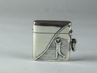 Solid Sterling Silver Small Golfing Vesta Case (2 of 5) Solid Sterling Silver Small Golfing Vesta Case (2 of 5)