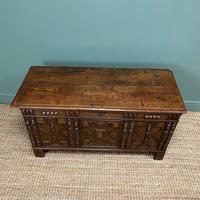 17th Century Oak Geometric Moulded Antique Coffer (2 of 7) 17th Century Oak Geometric Moulded Antique Coffer (2 of 7)