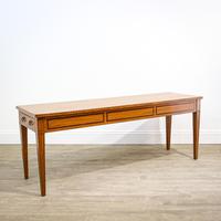 Long Edwardian Satinwood Serving or Buffet Table