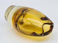 Flavio Poli for Seguso Vintage Murano Glass Golden Amber Vase (5 of 7) Flavio Poli for Seguso Vintage Murano Glass Golden Amber Vase (5 of 7)