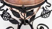Art Nouveau Wrought Iron and Copper Planter, Jardinière (5 of 16) Art Nouveau Wrought Iron and Copper Planter, Jardinière (5 of 16)