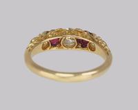 Victorian Diamond & Ruby Ring 18ct Gold Five Stone Antique Ring Hallmarked 1897 (2 of 11) Victorian Diamond & Ruby Ring 18ct Gold Five Stone Antique Ring Hallmarked 1897 (2 of 11)