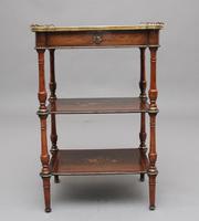 19th Century Mahogany & Inlaid Three Tier Etagere Table (8 of 11) 19th Century Mahogany & Inlaid Three Tier Etagere Table (8 of 11)