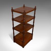 Antique Whatnot, English, Mahogany, Four Tier, Display Stand, Victorian c.1850 (9 of 12) Antique Whatnot, English, Mahogany, Four Tier, Display Stand, Victorian c.1850 (9 of 12)
