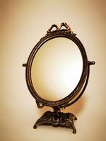 Vintage Ornate Italian Brass Dressing Table Mirror C.1960's (6 of 8) Vintage Ornate Italian Brass Dressing Table Mirror C.1960's (6 of 8)