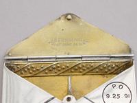 Victorian Patented American Sterling Silver & Enamel Envelope Form Double Stamp Case (3 of 8) Victorian Patented American Sterling Silver & Enamel Envelope Form Double Stamp Case (3 of 8)