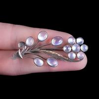 Antique Victorian Moonstone Spray Flower Brooch Silver c.1900 (5 of 5) Antique Victorian Moonstone Spray Flower Brooch Silver c.1900 (5 of 5)
