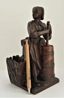 Pair of Swiss Black Forest Carved Figures, Pipe Rest & Match Holder c.1890 (11 of 19) Pair of Swiss Black Forest Carved Figures, Pipe Rest & Match Holder c.1890 (11 of 19)