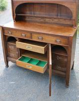 1920s Large Oak Carved Buffet with Display Cupboards (3 of 7) 1920s Large Oak Carved Buffet with Display Cupboards (3 of 7)
