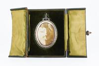 Antique Edwardian Paste Large Silver and Rose Gold Oval Locket Pendant in Box / Boxed (2 of 10) Antique Edwardian Paste Large Silver and Rose Gold Oval Locket Pendant in Box / Boxed (2 of 10)