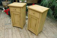 Nice Quality Old Stripped Pine Bedside Cabinets (3 of 9) Nice Quality Old Stripped Pine Bedside Cabinets (3 of 9)