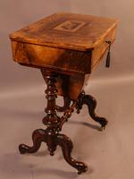 Good Victorian Ladies Sewing Table inlaid with castle ruins (5 of 10) Good Victorian Ladies Sewing Table inlaid with castle ruins (5 of 10)