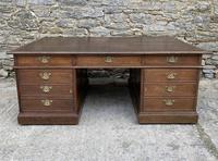 Huge Antique Victorian Oak Partners Desk (16 of 24) Huge Antique Victorian Oak Partners Desk (16 of 24)