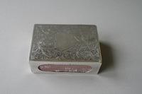 Silver Match Box Case with Hardwood Liner c.1911 (2 of 3) Silver Match Box Case with Hardwood Liner c.1911 (2 of 3)