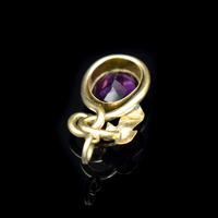 Antique Amethyst Paste Oval Rolled Gold Ivy Leaf Pendant (5 of 9) Antique Amethyst Paste Oval Rolled Gold Ivy Leaf Pendant (5 of 9)