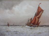 Watercolour Seascape Off Maplin Sands Listed Artist William Henry Pearson (10 of 10) Watercolour Seascape Off Maplin Sands Listed Artist William Henry Pearson (10 of 10)