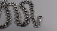 Edwardian sterling silver graduated albert fob pocket watch chain + heart medal 1902 (10 of 11) Edwardian sterling silver graduated albert fob pocket watch chain + heart medal 1902 (10 of 11)