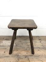 Antique Elm Four Leg Stool (6 of 9) Antique Elm Four Leg Stool (6 of 9)