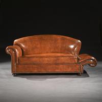 Late 19th Century Victorian Leather Upholstered Drop Arm Sofa (5 of 6) Late 19th Century Victorian Leather Upholstered Drop Arm Sofa (5 of 6)