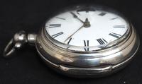 Antique Silver Pair Case Pocket Watch Fusee Verge Escapement Key Wind Enamel Dial Richardson London (5 of 13) Antique Silver Pair Case Pocket Watch Fusee Verge Escapement Key Wind Enamel Dial Richardson London (5 of 13)