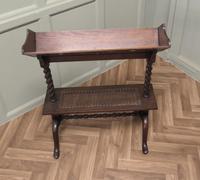 Arts & Crafts Open Front Oak Slope-shelf Bookcase (1 of 6)