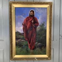 Antique Oil Painting Portrait of Jesus signed Charles Williams (5 of 10) Antique Oil Painting Portrait of Jesus signed Charles Williams (5 of 10)