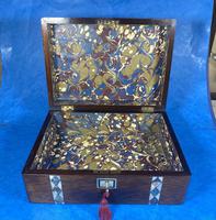 Victorian Rosewood Jewellery Box With Inlay (14 of 15) Victorian Rosewood Jewellery Box With Inlay (14 of 15)
