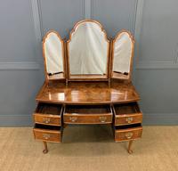 Burr Walnut Bow Fronted Dressing Table (16 of 19) Burr Walnut Bow Fronted Dressing Table (16 of 19)