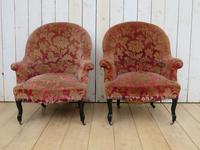 Pair of Antique Napoleon III Armchairs for re-upholstery (2 of 9) Pair of Antique Napoleon III Armchairs for re-upholstery (2 of 9)
