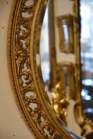 Carved Open Fretwork Giltwood Oval Mirror (3 of 3) Carved Open Fretwork Giltwood Oval Mirror (3 of 3)