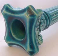 Antique Turquoise Burmantoft Leeds ware Candlestick Majolica Style c.1900 (7 of 9) Antique Turquoise Burmantoft Leeds ware Candlestick Majolica Style c.1900 (7 of 9)