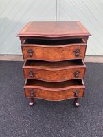 Antique Burr Walnut Bedside Chest (7 of 8) Antique Burr Walnut Bedside Chest (7 of 8)