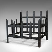 Antique Fire Basket, Wrought Iron, Firewood, Log Burner, Grate, Victorian, 1900 (3 of 8) Antique Fire Basket, Wrought Iron, Firewood, Log Burner, Grate, Victorian, 1900 (3 of 8)